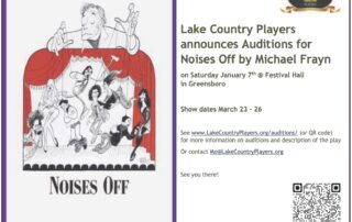 Auditions for Noises Off play